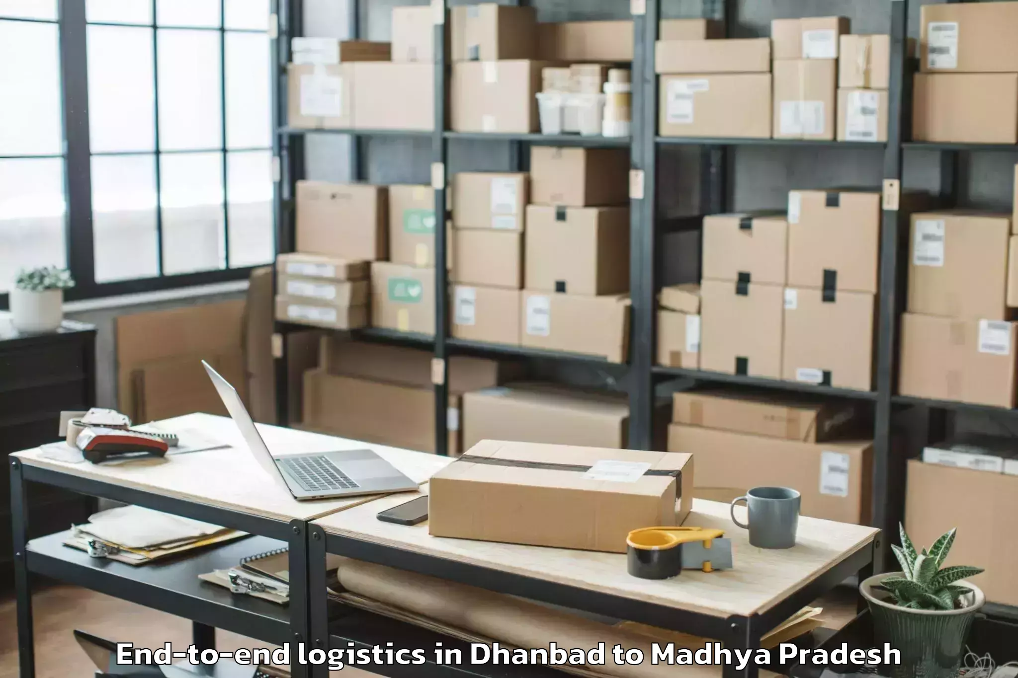 Book Dhanbad to Barnagar Pt End To End Logistics Online